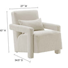 Modway - Mirage Boucle Tapis Fauteuil - Ivoire-Boucle Sellerie