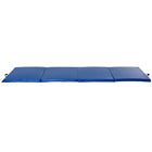 Soozier - Tapis De Gymnastique Pliable 4 pi L x 10 pi L x 2 po P - Tapis D’Exercice Avec Poignées De Transport - Bleu Foncé-Tapis de roue parfait pour les exercices de culbute, programmes d’entraînement, pilates, étirements, yoga, arts martiaux, gymnastique, activités de garderie, et plus encore  
