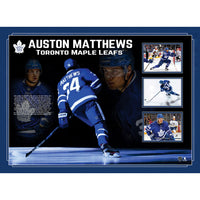 Auston Matthews Toronto Maple Leafs photo Collage - Impression encadree - 39" x 30"-Qualité supérieure - print framed