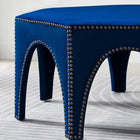 Modway - Victory Performance Velvet Ottoman - Marine-Construction solide