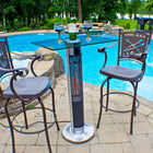 EnerG+ - 1500-Watt Infrared Bar Table Electric Outdoor Heater-Fournit le maximum 1500 watts de chaleur instantanée. Zone de chauffage : 4 x 6 pieds.