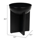 Zuo - Tume Table d’appoint - Noir-6