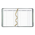 Brownline - 2027 agenda quotidien Traditional – 8 1/8 po x 6 9/16 po – vert marbré-Section registre comptable
