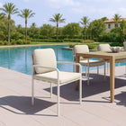 Zuo - Aite Chaise de salle à manger - Beige - Ensemble de 2-Dimensions: 26,0 po L x 22,8 po L x 32,3 po H
