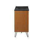 Modway - Energize 48" Vanette de salle de bain - Noir blanc cerise-Matchs non inclus
