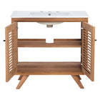 Modway - Birdie 36" Vanette de salle de bain - Blanc naturel-9