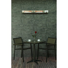 EnerG+ - 1500-Watt Infrared Electric Wall Mounted Outdoor Patio Heater with Remote-Avec l'indice de résistance aux intempéries IP54 fait qu'il est sécuritaire d'utiliser la chaufferette à l'extérieure ou même en milieu humide ou pluivieux. Pas besoin de la ranger à chaque fois
