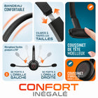 Delton - Casque mono Bluetooth sans fil 50X Pro avec réduction de bruit, supra-auriculaire, noir-Notre casque à réduction de bruit intègre la technologie DSP (traitement numérique du signal), qui isole la voix de l'utilisateur et élimine les bruits de fond pour des appels clairs.