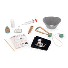 Janod - Coffret de jouets pour vétérinaire-Comprend 15 accessoires comme un stéthoscope, une seringue et un thermomètre.