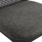 Modway - Monarch Bois et rotin Fauteuil d’appoint de salle à manger - Noir Noir Gris-9