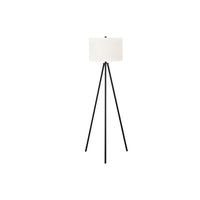 Monarch Specialties - Luminaire - 63 po H Lampadaire - Métal Noir - Abat-Jour Ivoire / Crème - Contemporain-Ce lampe sur pied accrocheur de 63 pouces de haut au design trépied contemporain présente une finition métallique noire frappante, contrastée par un élégant abat-jour en lin ivoire, parfait pour éclairer les coins d'une pièce