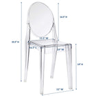 Modway - Casper Restauration Fauteuil d’appoint - Clair-Empilables jusqu’à 4 chaises