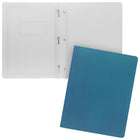 Merangue - Couverture de rapport - 11 1/2 po x 9 1/8 po - bleu pâle - paquet de 25-3 attaches pour maintenir le papier en place