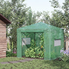 Outsunny serre portative pop-up 8 pi x 6 pi-Conception pliable, facile à ouvrir et à fermer  
