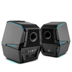 Hecate by Edifier - G5000 Enceintes stéréo de jeu multi-entrées Bluetooth avec effet lumineux RGB - Noir-Unité d'aigus de 1,25 po avec dôme en film de titane, ainsi qu'une unité d'alto-basse de 4 po en plaque d'aluminium, répondant aux normes HI-RES
