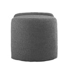 Modway - Nebula Boucle Rembourré Ottoman - Charbon de bois-Capacité des ottomans : 275 lbs.