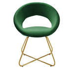 Modway - Nouvelle Performance Velvet Chaise à manger Ensemble de 2 - Émeraude d’or-8