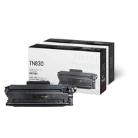 Premium Tone - Brother TN830 Compatible 1.2K Paquet Double-rendement  :1200
