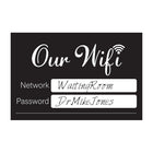 Cosco - Panneau intérieur réinscriptible pour mot de passe Wi-Fi - 6 po x 4 po - Noir et blanc-Conçu pour un usage intérieur, le format compact de 6 po x 4 po s’adapte parfaitement aux bureaux, comptoirs ou zones de réception