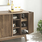 Modway - Eudora Buffet - Noyer-Coussinets de pied non marqués