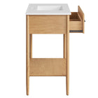 Modway - Zaire 36" Vanette de salle de bain - Blanc naturel-9