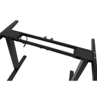 Ezywork - Bureau assis-debout électrique à double moteur et hauteur réglable - Structure et plateau noirs-Plage de réglage en hauteur : 28" - 47" (72 cm - 120 cm)