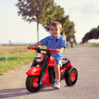 Qaba - Voiture pousse-bébé avec musique, Bubble - rouge-Design attrayant de moto pour les jeunes enfants 
