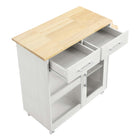 Modway - Culinary Chariot de cuisine avec support à épices, Blanc Naturel-9