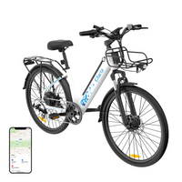 Gyrocopters - Vélo électrique Glacia pour adultes et adolescents - Vitesse 45 km/h - Autonomie (assistance) 93 km - Blanc-Des trajets plus rapides et sans effort (vitesse maximale débridée jusqu'à 45 km/h)