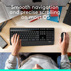 Logitech - M280 souris sans fil - Gris-Prête à l'emploi: le récepteur sans fil fournit une connexion sans fil pratique et fiable à votre souris Logitech compacte	