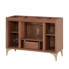 Modway - Daylight 48" Armoire de lavabo compatible avec un seul lavabo (non inclus) - Noyer-Assemblée requise