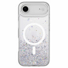 SwitchEasy - Étui Starfield 3D MagSafe Transparent pour iPhone 17 Air - Transparent-Effet visuel éblouissant : utilise la technologie de colle sous vide, une feuille d'argent et une poudre brillante pour créer un effet visuel dimensionnel 3D