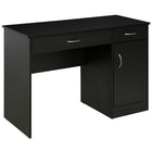 HOMCOM - Bureau d'ordinateur avec tiroirs de rangement - 43,25 po L x 19 po l x 29,75 po H - noir-Un design simple et élégant convient à la plupart des décorations