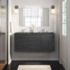 Modway - Render Fixation murale de 48" Vanette de salle de bain - Noir charbon-MDF et panneau de particules