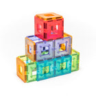 Polydron - PY-575000T Ensemble de départ KinderMag - translucide - 48 pièces-Assemblez facilement les pièces magnétiques en un simple clic! Les pièces magnétiques peuvent être assemblées en un simple clic pour construire et créer une variété de motifs en 2D et de modèles en 3D.