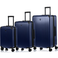 CHAMPS - Ensemble de bagages extensibles  3 pièces - à parois rigides Collection Element - Marine-Materieau Polycarbonate