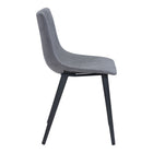 Zuo - Daniel Chaise de salle à manger - Gris - Ensemble de 2-Garantie limitée de 3 ans