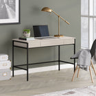 Hudson&Canal - Bureau Evans 48" - Aulne blanc-Fabriqué à partir d'acier robuste et de matériaux MDF durables dans une finition blanche aulne