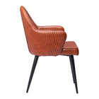 Zuo - Silloth Chaise de salle à manger - Brun-Dimensions: 22,2 po L x 21,7 po L x 33,7 po H