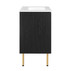 Modway - Chaucer 30" Vanette de salle de bain - Noir Blanc-9