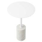 Modway - Lyric Manche Table d’appoint - Blanc blanc-Bloc-notes non-marquage