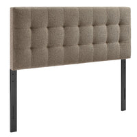 Modway - Lily Rembourré Tête de lit Queen size, Taupe-Tissu d’ameublement