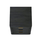 Manhattan Comfort - Table de nuit moderne Evelyn 20" à 3 tiroirs - Gris charbon-20 po L x 20 po l x 24 po H