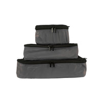 TUCCI Italy - Ensemble de cube de voyage 3 pièces - gris-Ensemble de cube d’emballage 3 pièces - petits, moyens, grands cubes pour un emballage organisé