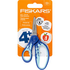 Fiskars - Ciseaux pointus gauchers pour enfants- 13 cm - Bleu-Une boucle de doigt plus grande et une boucle de pouce ergonomique offrent un ajustement naturel et plus confortable pour les doigts des enfants
