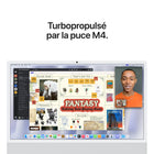 Apple - iMac 24 po - Puce M4 - GPU 8 cœurs - 256 Go SSD - Mémoire unifiée 16 Go - Argent - Anglais-Les apps décollent avec les puces apple: Vos outils préférés, de Microsoft Excel à Zoom en passant par Adobe Photoshop, s’exécutent en un flash sous macOS.