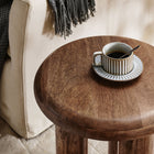 Modway - Mavina Bois de manguier Table d’appoint - Noyer-Tampons feutrés non marquants