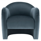 Modway - Compose Performance Velvet Chaise d’accent - Cadet Blue-Arrivée entièrement assemblée