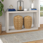 Hudson&Canal - Console Stellan 52" L - Blanc aulne-Caractéristiques assemblage facile