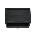 Manhattan Comfort - Ensemble de 2 tables de chevet modernes Evelyn 32" à 1 tiroir - gris charbon-Garantie limitée du fabricant de 30 jours
